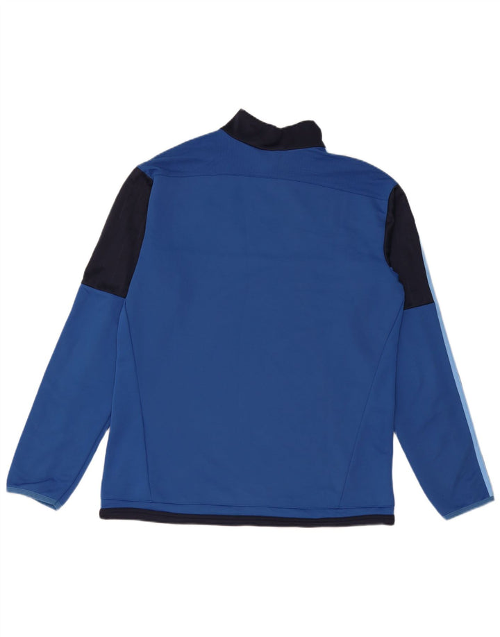 Adidas masculino climacool gráfico pulôver moletom grande bloco colorido azul