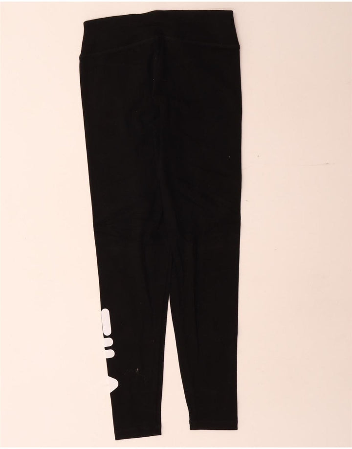 Leggings Fila Graphic Feminino UK 10 Pequeno Preto