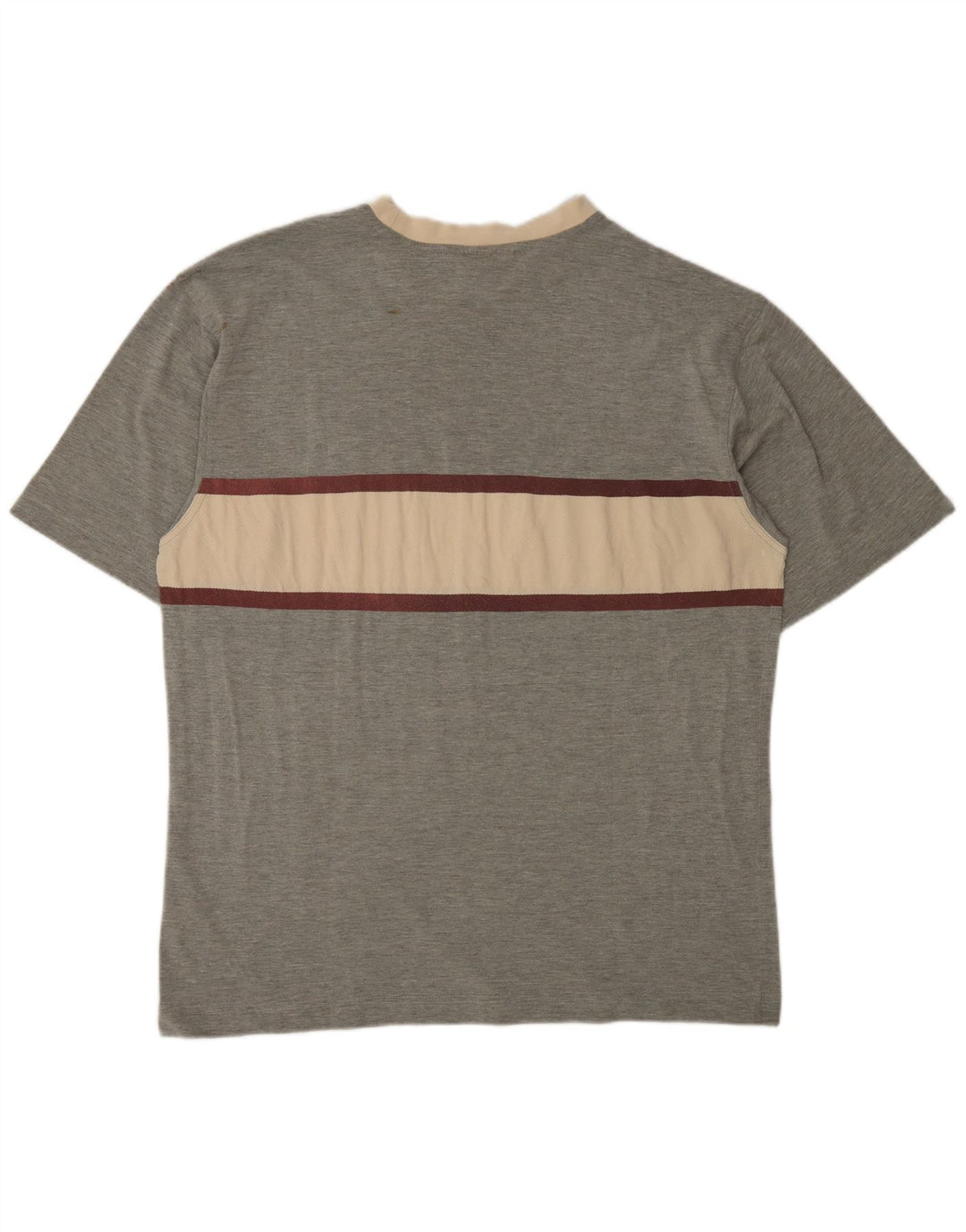 Camiseta masculina Puma Top cinza médio algodão colorblock
