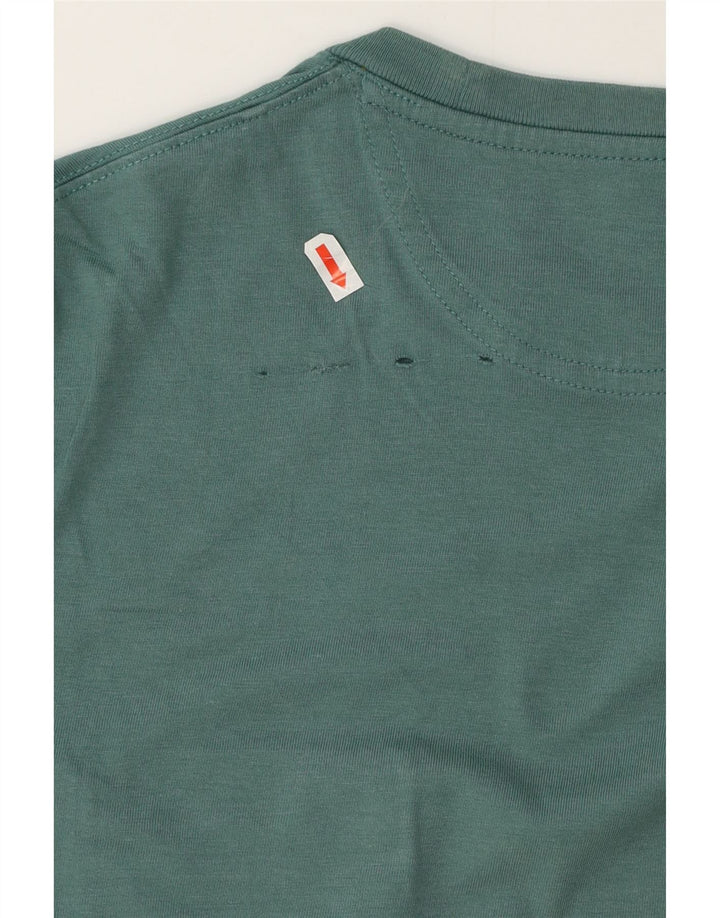 Camiseta masculina Timberland Slim Fit Top Médio Algodão Verde