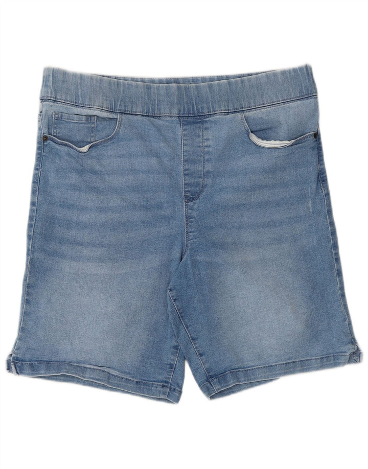 Shorts jeans feminino DKNY grande W34 algodão azul