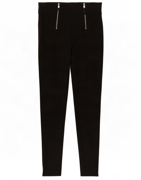 Calça feminina Zara Trafaluc skinny casual pequena W24 L26 preta
