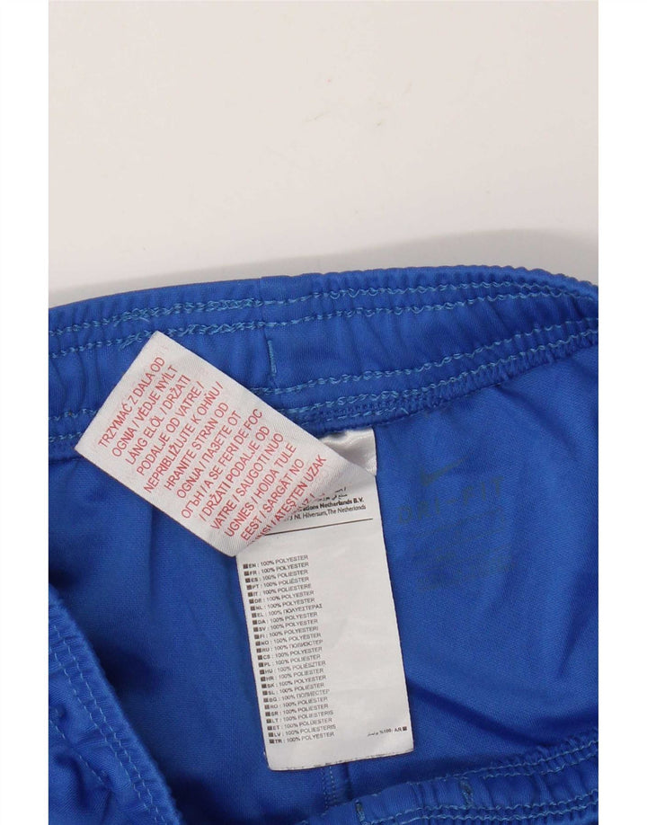 Shorts esportivos Nike Boys Dri Fit 12-13 anos grande azul poliéster