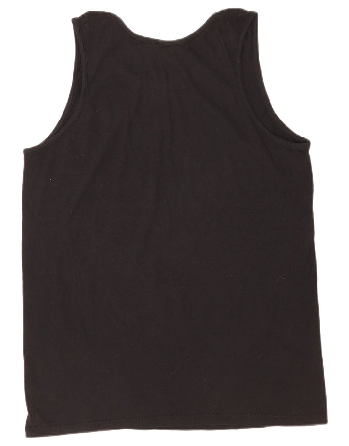 Kappa Mens Colete Top XL Algodão Preto