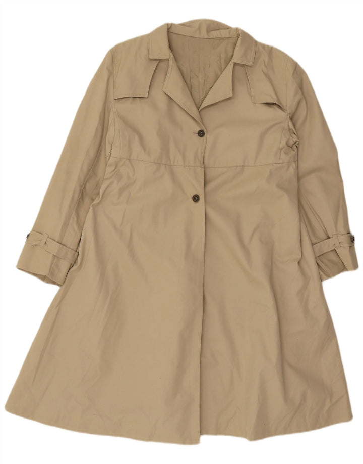 Trench Coat feminino VINTAGE UK 12 médio bege