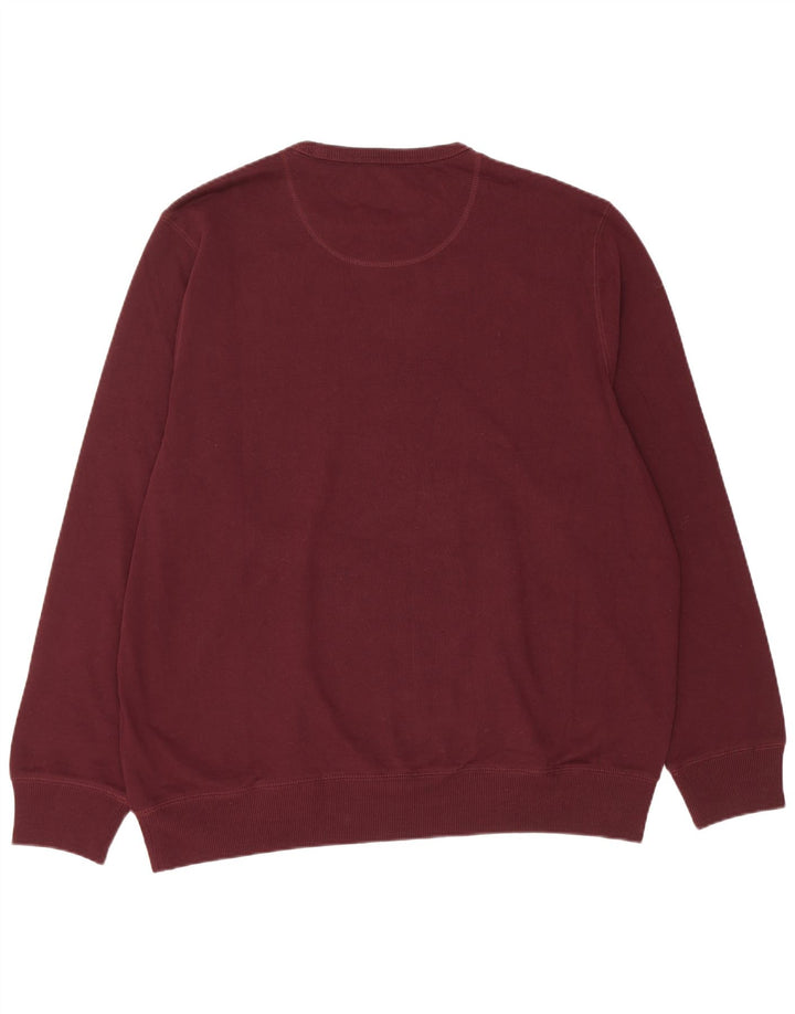 Suéter masculino Marks & Spencer de ajuste regular 2XL algodão Borgonha