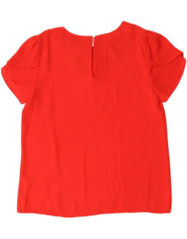 Blusa feminina Oasis UK 10 pequena poliéster vermelho