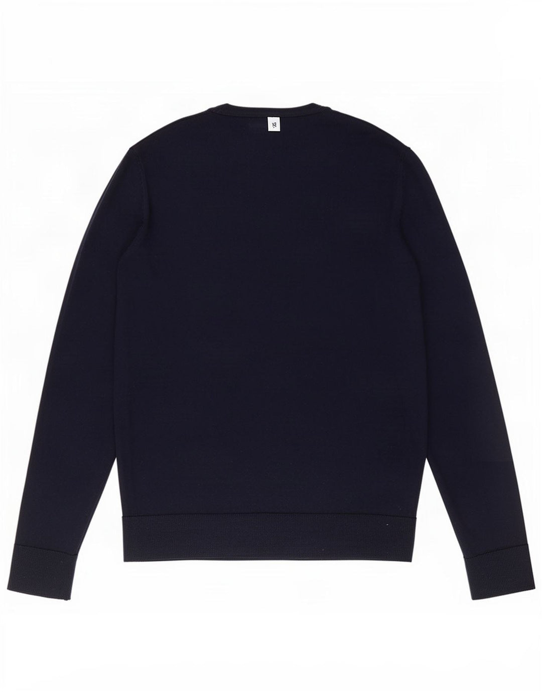 Suéter masculino Jack & Jones com gola redonda, lã Merino azul marinho médio