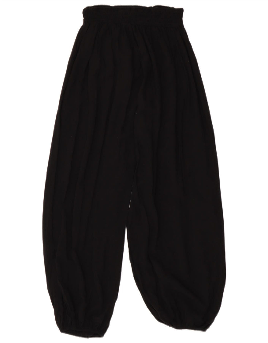 Calça Harém Feminina Marks & Spencer UK 10 Pequena W26 L26 Viscose Preta