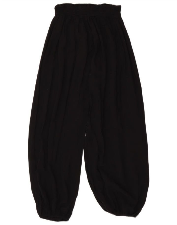 Calça Harém Feminina Marks & Spencer UK 10 Pequena W26 L26 Viscose Preta