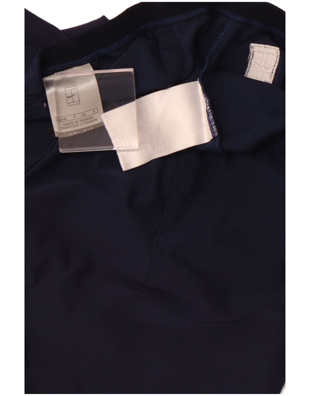 Saia de tênis feminina NIKE US 4/6 pequena azul marinho poliéster