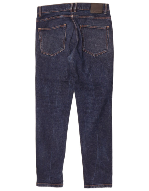 Zara Mens Slim Jeans EU 42 Grande W32 L31 Azul Marinho Algodão