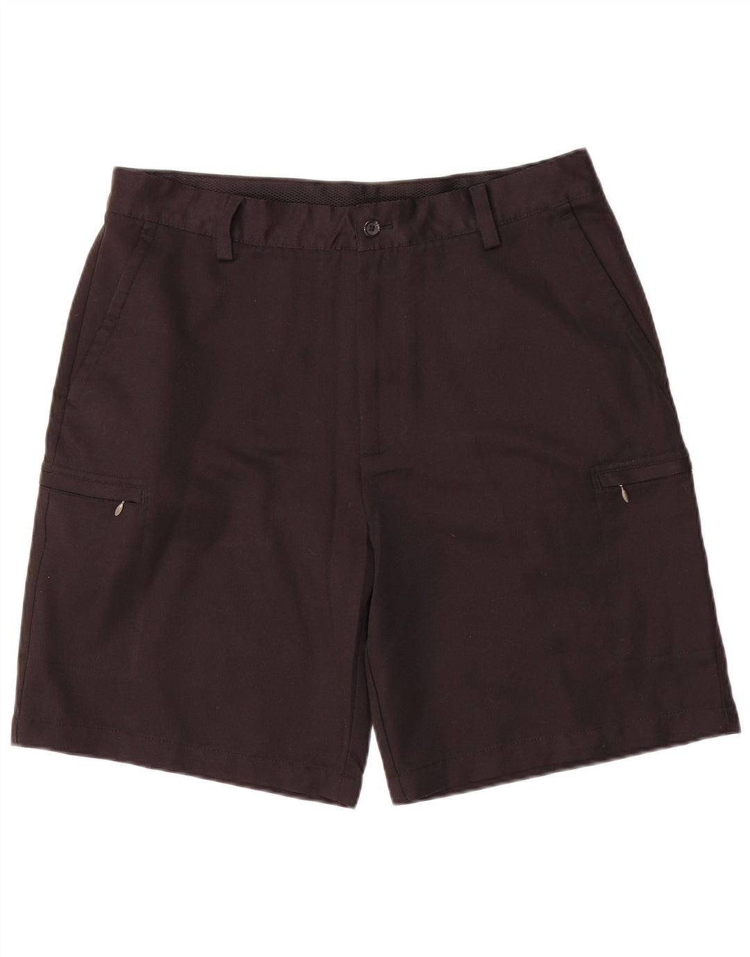 Izod Mens Cargo Shorts W36 Grande Poliéster Preto