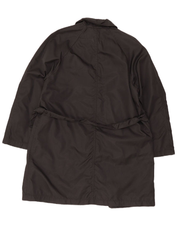 Sobretudo oversized feminino Benetton UK 10 pequeno poliamida preta