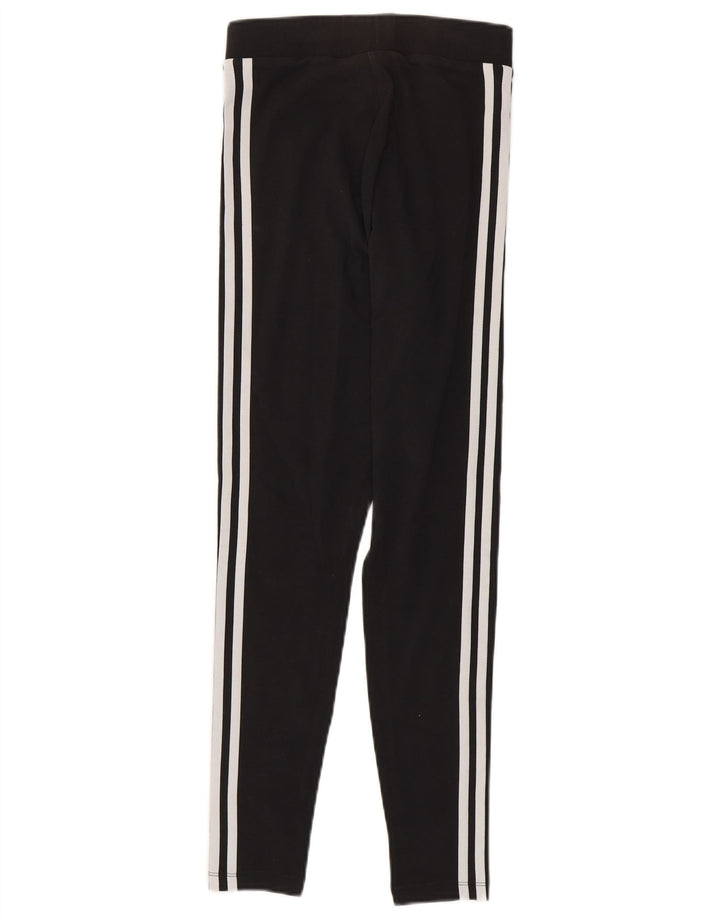 Leggings Adidas Femininas UK 8 Pequenas Algodão Preto