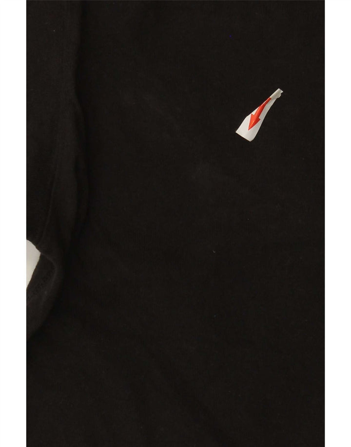 Adidas Mens Camiseta Top Médio Algodão Preto
