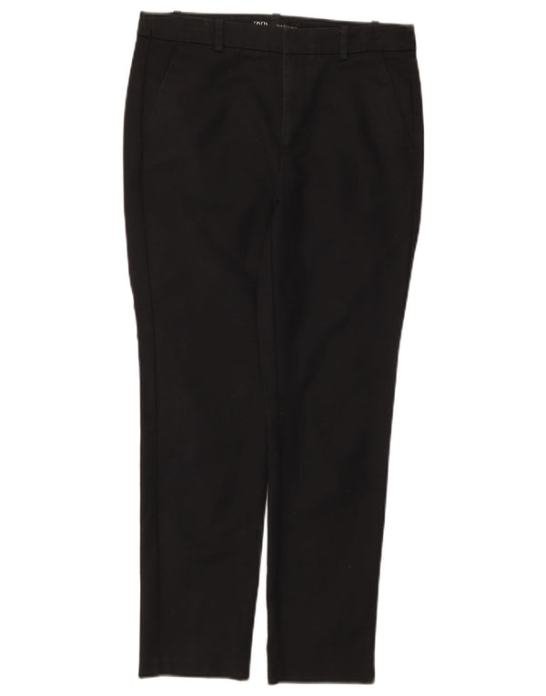 Zara Calça Chino Feminina Slim EU 36 XS W26 L25 Algodão Preto