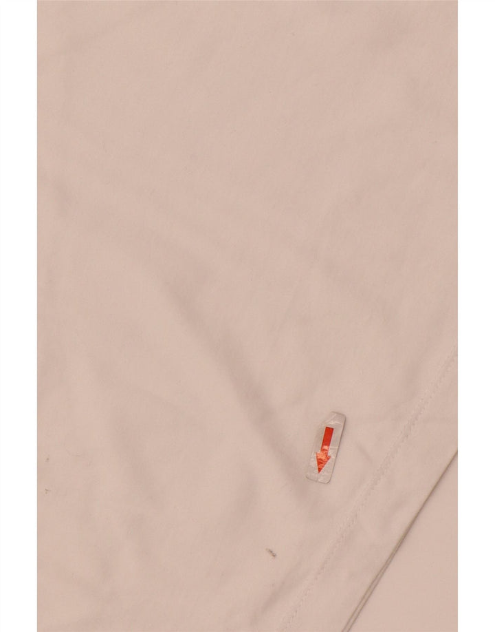 Top gráfico masculino Nike manga comprida médio algodão branco