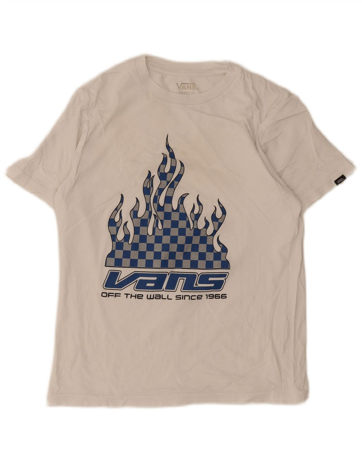 Top Vans Boys Graphic T-Shirt 11-12 Anos Branco