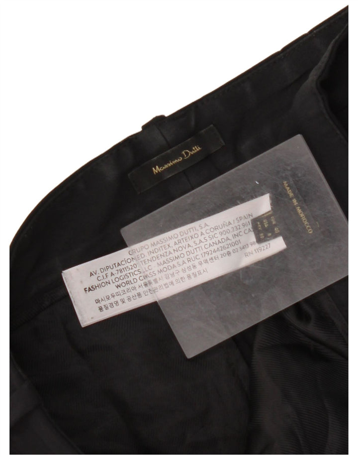 Calça feminina MASSIMO DUTTI reta UE 40 médio W30 L27 preta