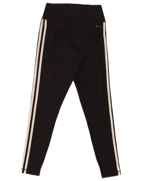 Leggings Adidas Aeroready Femininas UK 8/10 Pequenas Poliéster Preto