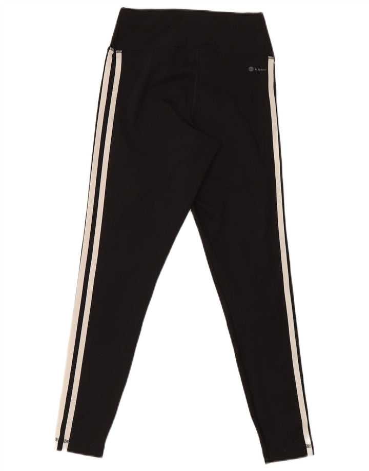 Leggings Adidas Aeroready Femininas UK 8/10 Pequenas Poliéster Preto