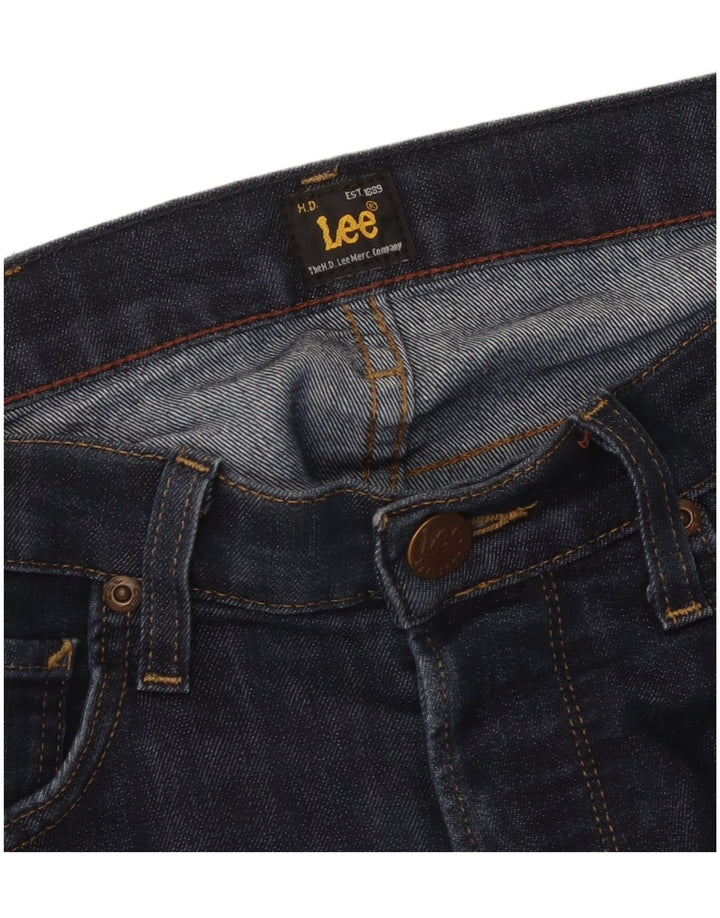 Jeans retos femininos Lee W30 L28 azul marinho