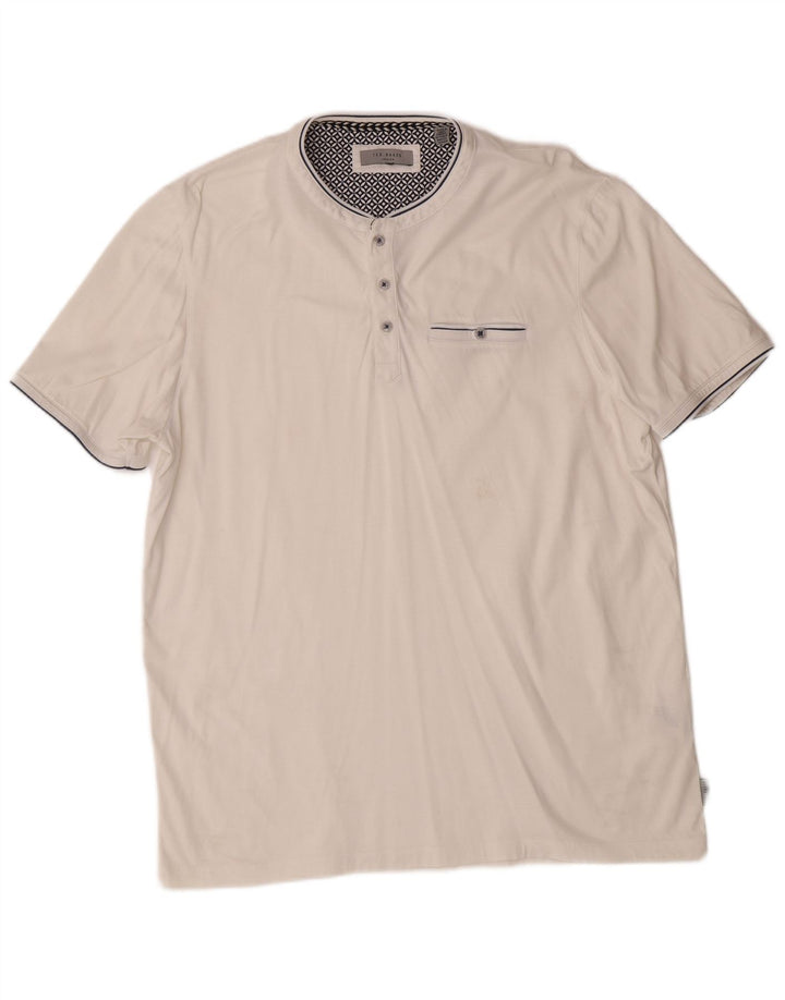Camiseta masculina TED BAKER grande algodão branco