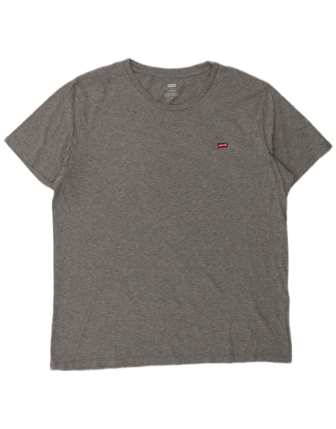 Camiseta masculina padrão LEVI'S grande algodão cinza