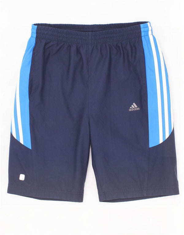 Calções desportivos Adidas Boys Climalite 15-16 anos azul marinho colorblock