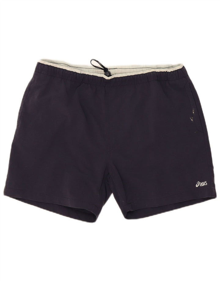 Shorts esportivos gráficos masculinos Asics 2XL azul marinho