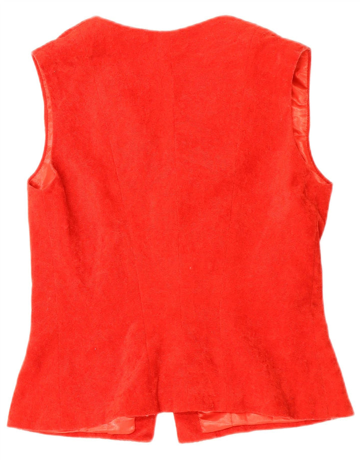 Colete feminino VINTAGE UK 14 vermelho médio
