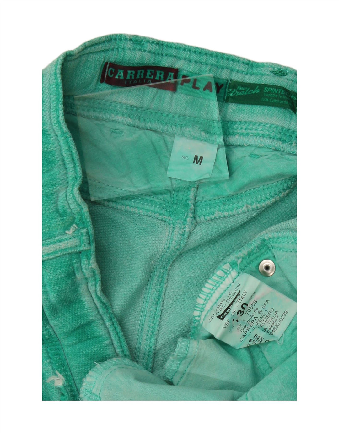 CARRERA Womens Denim Shorts Medium W30  Green Cotton Vintage Carrera and Second-Hand Carrera from Messina Hembry 