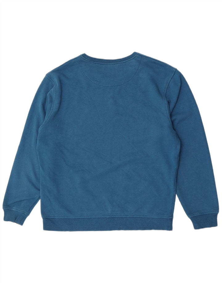 Gabicci moletom masculino jumper grande algodão azul