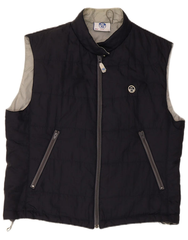 Colete acolchoado masculino North Sails UK 38 médio azul marinho poliamida