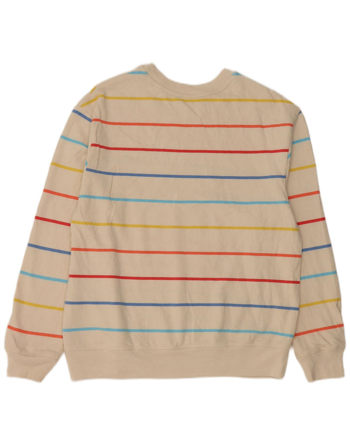 Suéter feminino Marks & Spencer UK 14 médio off white listrado