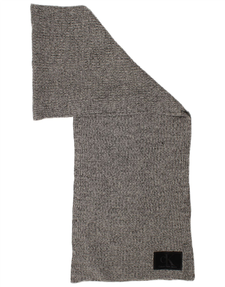 Cachecol masculino CALVIN KLEIN JEANS em malha retangular tamanho único cinza nylon clássico