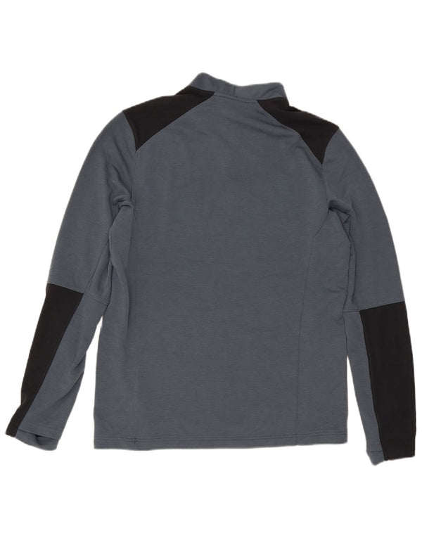 Under Armour Mens Cold Gear Pulôver Treino Top Grande Bloco de cores cinza