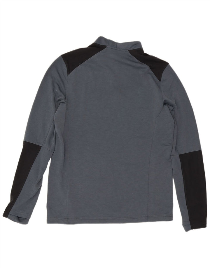 Under Armour Mens Cold Gear Pulôver Treino Top Grande Bloco de cores cinza
