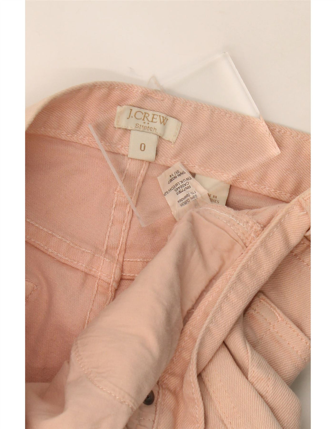 J. CREW Womens Denim Shorts US 0 XS W30 Pink Cotton Vintage J. Crew and Second-Hand J. Crew from Messina Hembry 