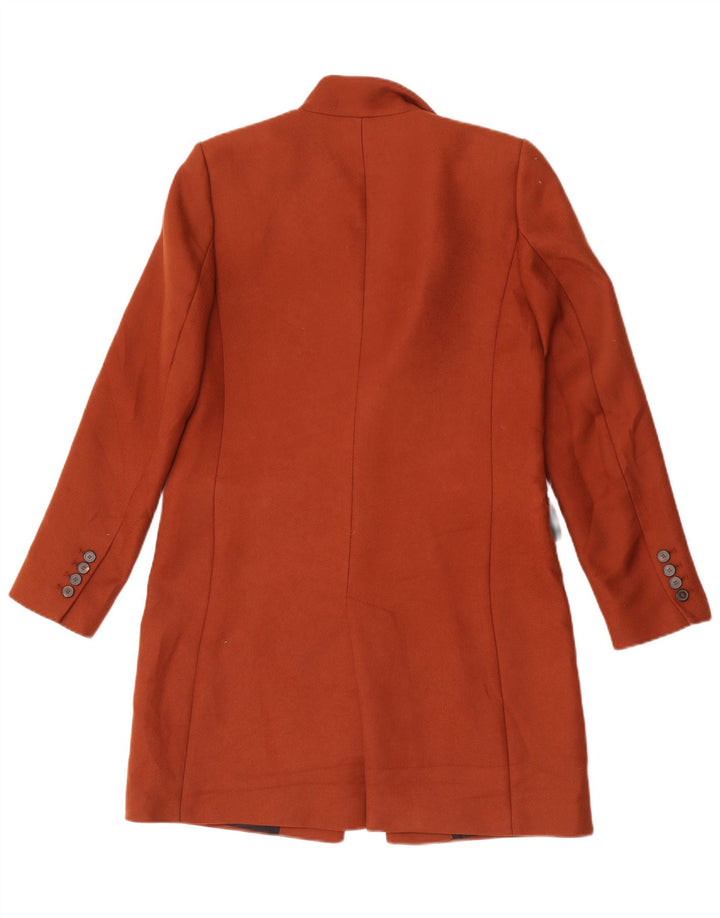 Sobretudo feminino Zara UK 10 pequeno poliéster marrom