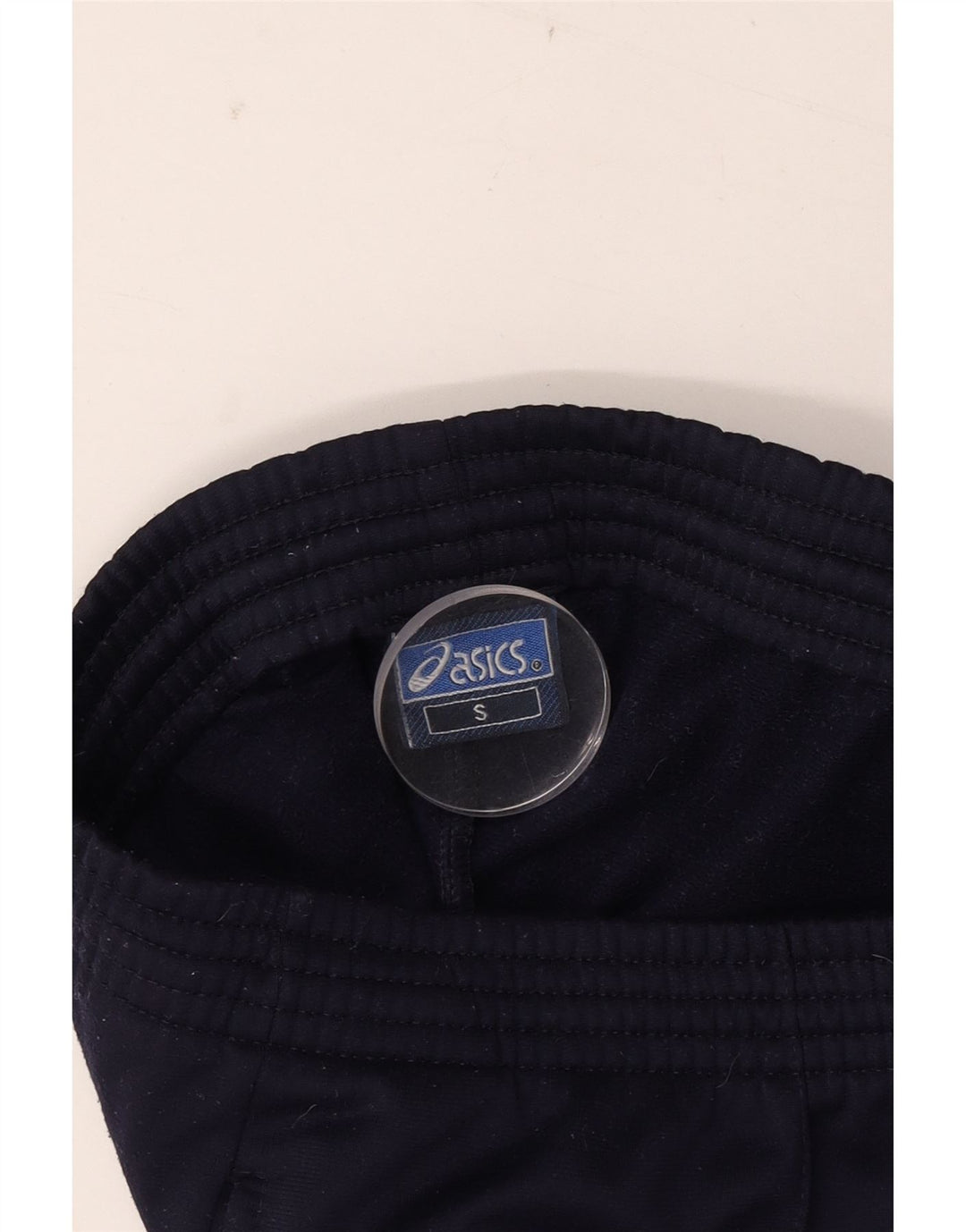 Calça de treino feminina ASICS pequena azul marinho poliéster