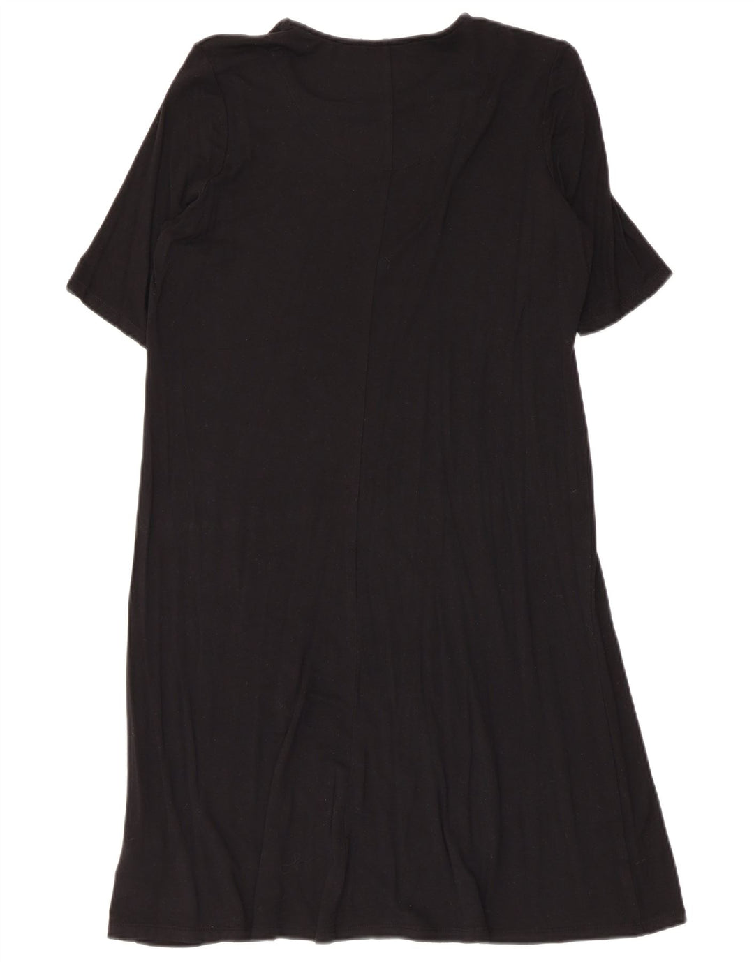 Vestido camiseta feminino Marks & Spencer Reino Unido 12 viscose preta média