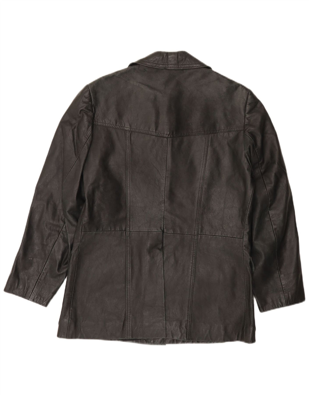 Jaqueta de couro masculina VINTAGE UK 38 média preta