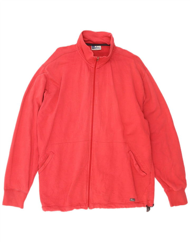Jaqueta Asics Masculina Treino Top 2XL Algodão Vermelho