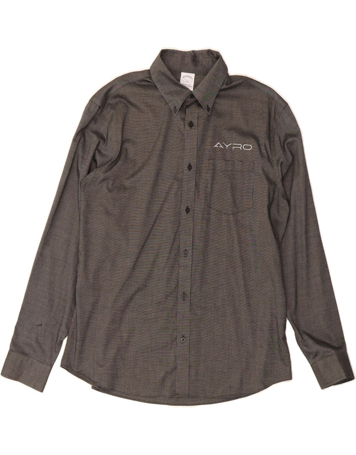 BROOKS BROTHERS Mens Shirt Large Black Polka Dot Cotton Vintage Brooks Brothers and Second-Hand Brooks Brothers from Messina Hembry 