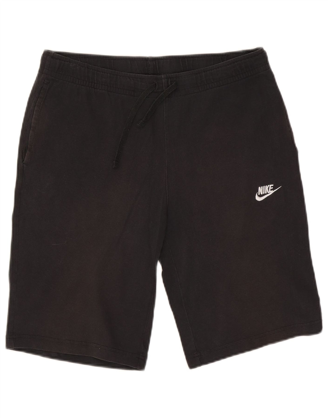 Shorts esportivos masculinos Nike médio algodão preto