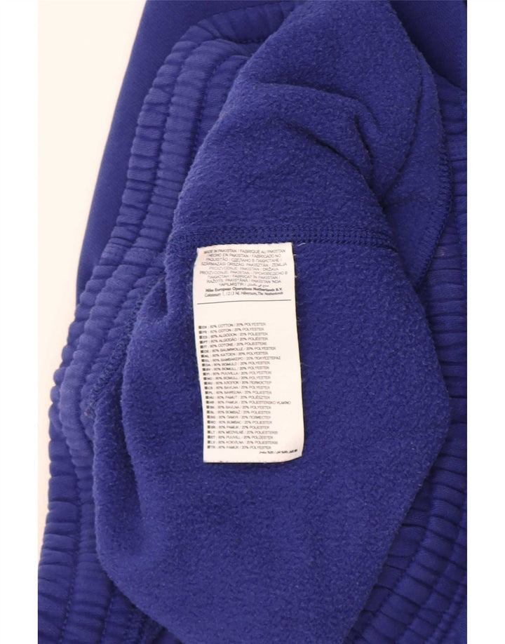 Calça de treino masculina Nike joggers grande algodão azul