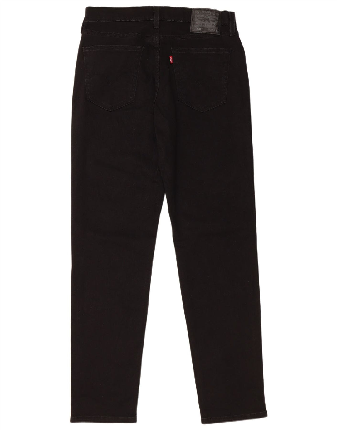 LEVI'S Masculino 531 Slim Jeans W32 L32 Algodão Preto