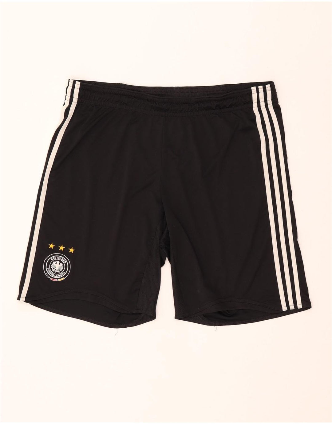 ADIDAS Mens Deutscher Fussball Bund Sport Shorts Grande Preto